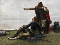 Charles XII of Sweden and Ivan Mazepa after the Battle of Poltava, 1879-Gustaf Cederström-Laminated Giclee Print