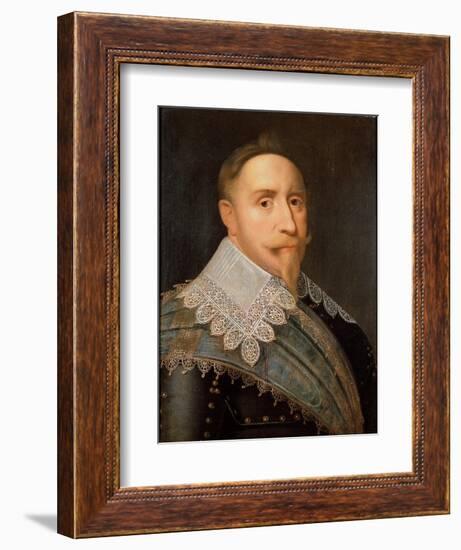 Gustav II Adolf, King of Sweden, 1624-Jacob Hoefnagel-Framed Giclee Print