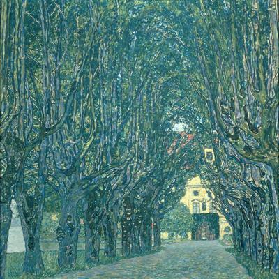 Avenue in the Park of Schloss Kammer, 1912' Giclee Print