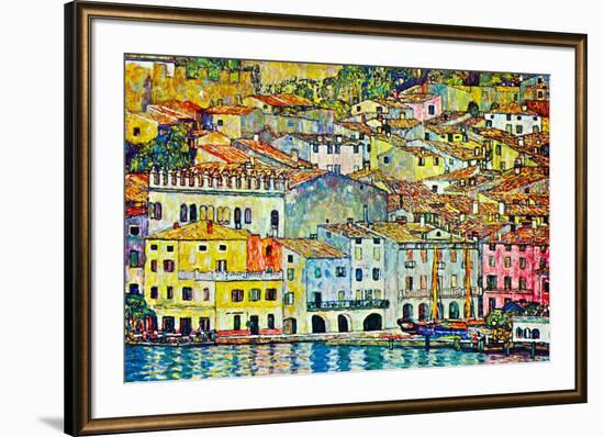 Gustav Klimt Malcena at the Gardasee-Gustav Klimt-Framed Premium Giclee Print