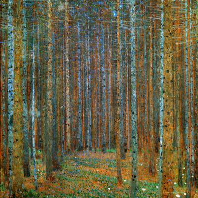 Amazon.com: Gustav Klimt-Blooming field 1909 Canvas Wall Art