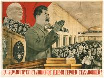 Long Live Stalin´S Generation of Stakhanov Heroes!, 1936-Gustav Klutsis-Giclee Print