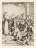 Martin Luther with Hans Kohlhase-Gustav Konig-Art Print