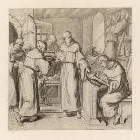 Martin Luther Senseless with His Doubts and Self-Torments is Tended by His Sympathetic Brethren-Gustav Konig-Art Print