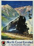 North Coast Limited in the Montana Rockies Poster-Gustav Krollmann-Framed Premier Image Canvas