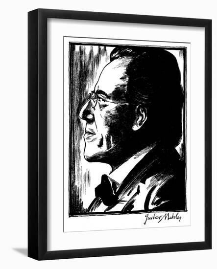 Gustav Mahler (1860-1911)-Samuel Nisenson-Framed Giclee Print