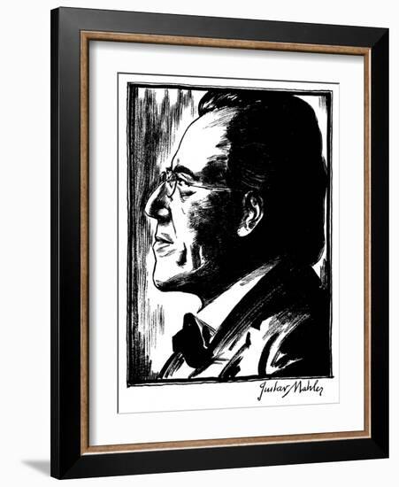 Gustav Mahler (1860-1911)-Samuel Nisenson-Framed Giclee Print