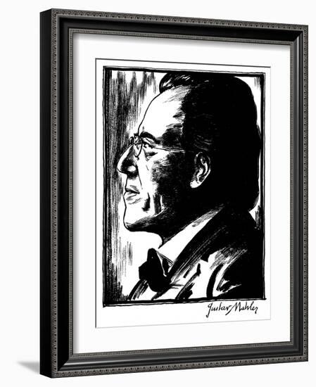 Gustav Mahler (1860-1911)-Samuel Nisenson-Framed Giclee Print