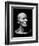 Gustav Mahler's Death Mask, 1911 (Plaster) (B/W Photo)-Austrian-Framed Giclee Print