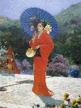 Japanese Girl, 1888-Gustav Nacciarone-Framed Premier Image Canvas