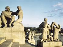 Granite monolith from Vigeland Gardens in Oslo. Artist: Gustav Vigeland-Gustav Vigeland-Photographic Print