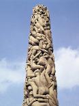 Granite monolith from Vigeland Gardens in Oslo. Artist: Gustav Vigeland-Gustav Vigeland-Photographic Print