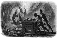 Hydraulic Mining, California, 1859-Gustave Adolphe Chassevent-Bacques-Mounted Giclee Print