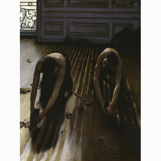 Premium Giclee Print: The Floor Planers, c.1875 by Gustave Caillebotte: 24x18in