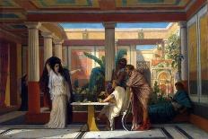 Rehearsal of Joueur De Flûte and La Femme De Diomède in the Atrium of Prince Napoleon's Pompeian-Gustave Clarence Rodolphe Boulanger-Giclee Print