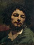 Self-Portrait or the Man with the Pipe (Oil on Canvas, 1849)-Gustave Courbet-Giclee Print