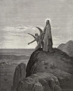 Jesus is Tempted by Satan in the Wilderness by Gustave Dor?