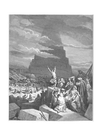 Gustave Dore Jacob Wrestling With Angel 1866 Dore Old Painting Framed Art Print