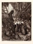 Jesus in the temple, engraving by Doré - Bible-Gustave Dore-Giclee Print
