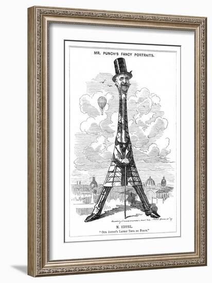 Gustave Eiffel a Satire on the Recently Built Eiffel Tower: "Our Artist's Latest Tour de Force"-Linley Sambourne-Framed Art Print