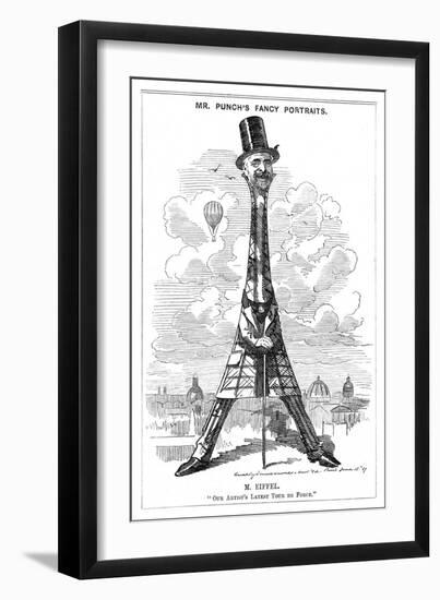 Gustave Eiffel a Satire on the Recently Built Eiffel Tower: "Our Artist's Latest Tour de Force"-Linley Sambourne-Framed Art Print