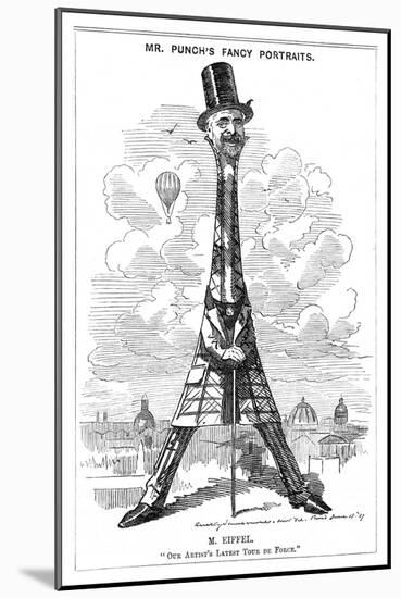 Gustave Eiffel a Satire on the Recently Built Eiffel Tower: "Our Artist's Latest Tour de Force"-Linley Sambourne-Mounted Art Print