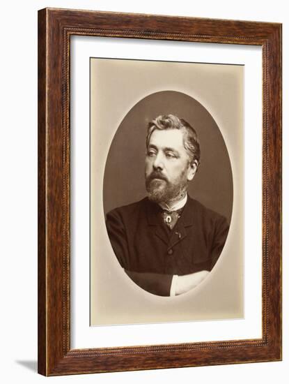 Gustave Eiffel, buste dans un ovale, bras droit sur la poitrine-Eugène Ernest Appert-Framed Giclee Print