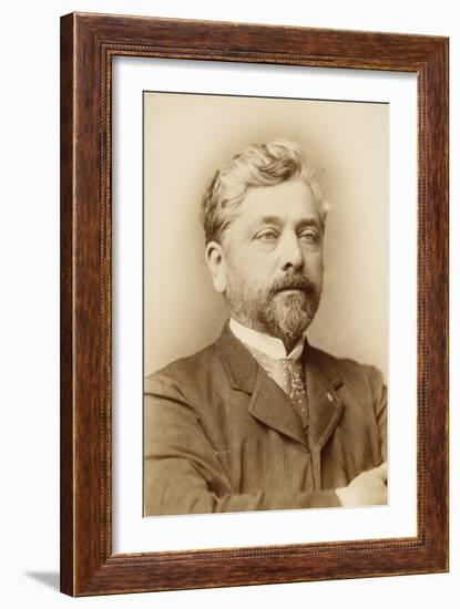 Gustave Eiffel, Chest, Right Arm Folded across Chest-François Touranchet-Framed Giclee Print