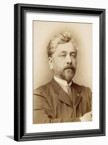 Gustave Eiffel, Chest, Right Arm Folded across Chest-François Touranchet-Framed Giclee Print