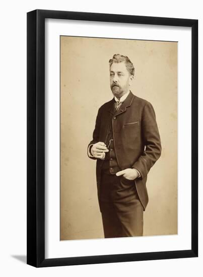 Gustave Eiffel, debout, coupé au milieu des genoux, lorgnons à la main-Bosch E. Van-Framed Giclee Print