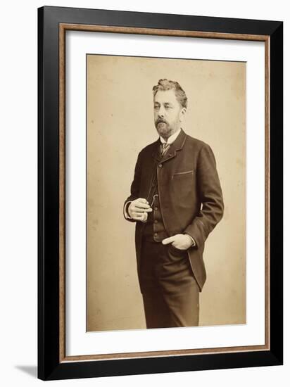 Gustave Eiffel, debout, coupé au milieu des genoux, lorgnons à la main-Bosch E. Van-Framed Giclee Print