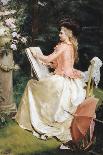 The Artist in the Garden-Gustave Jean Jacquet-Framed Giclee Print