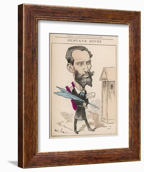 Gustave Rivet (1848-1936) French Poet, Playwright, Journalist and Politician-null-Framed Art Print