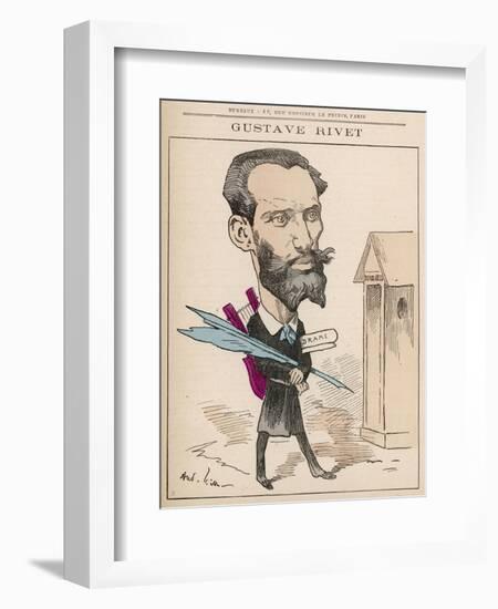 Gustave Rivet (1848-1936) French Poet, Playwright, Journalist and Politician-null-Framed Art Print