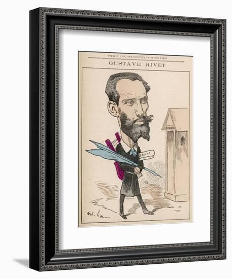 Gustave Rivet (1848-1936) French Poet, Playwright, Journalist and Politician-null-Framed Art Print