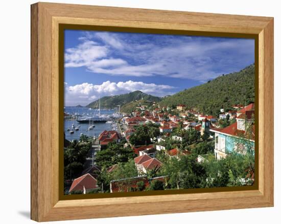 Gustavia, St. Barts, French West Indes-Walter Bibikow-Framed Premier Image Canvas