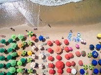 Top View of Umbrellas in a Beach-Gustavo Frazao-Premier Image Canvas