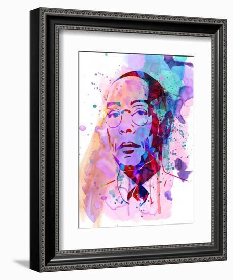 Gustavo Watercolor-Anna Malkin-Framed Premium Giclee Print