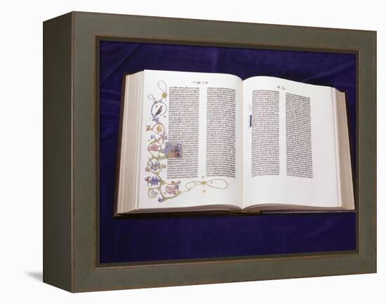 Gutenberg Bible: Book of Daniel-null-Framed Premier Image Canvas