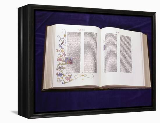 Gutenberg Bible: Book of Daniel-null-Framed Premier Image Canvas