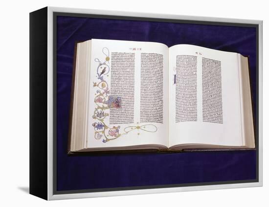 Gutenberg Bible: Book of Daniel-null-Framed Premier Image Canvas