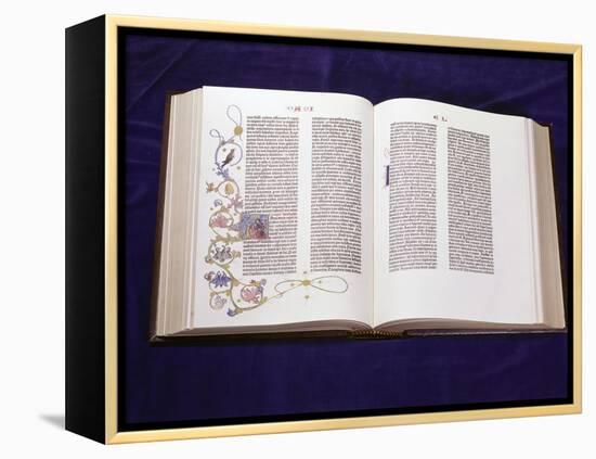 Gutenberg Bible: Book of Daniel-null-Framed Premier Image Canvas