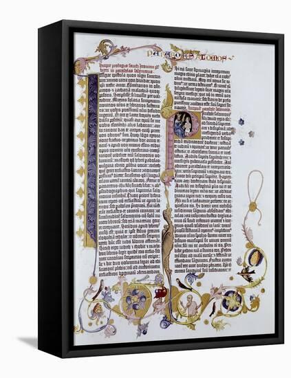 Gutenberg Bible-Johann Gutenberg-Framed Premier Image Canvas