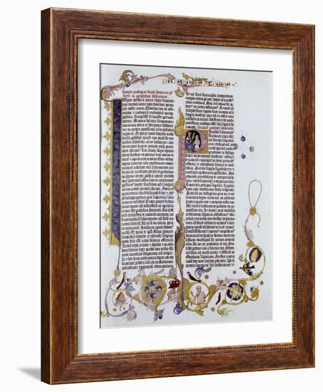 Gutenberg Bible-Johann Gutenberg-Framed Giclee Print