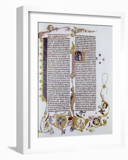 Gutenberg Bible-Johann Gutenberg-Framed Giclee Print