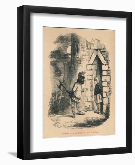 'Guthrum pays an Evening Visit to Alfred', c1860, (c1860)-John Leech-Framed Giclee Print