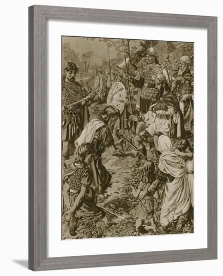 Guthrum's Submission to Alfred the Great-null-Framed Giclee Print