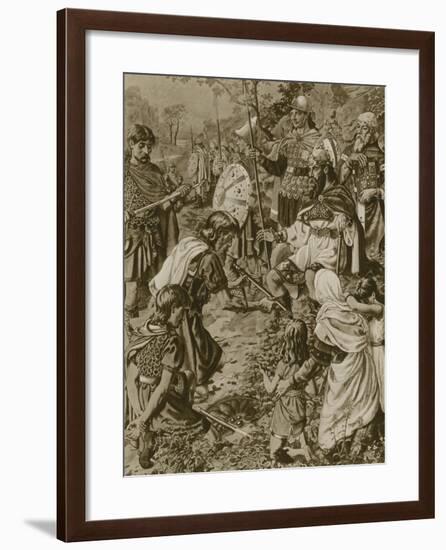 Guthrum's Submission to Alfred the Great-null-Framed Giclee Print