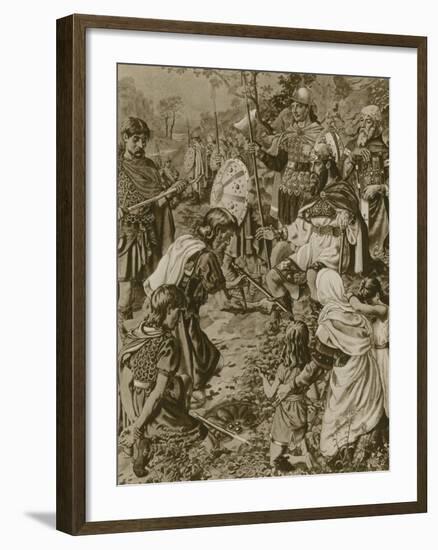 Guthrum's Submission to Alfred the Great-null-Framed Giclee Print