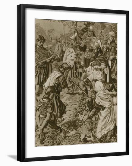 Guthrum's Submission to Alfred the Great-null-Framed Giclee Print